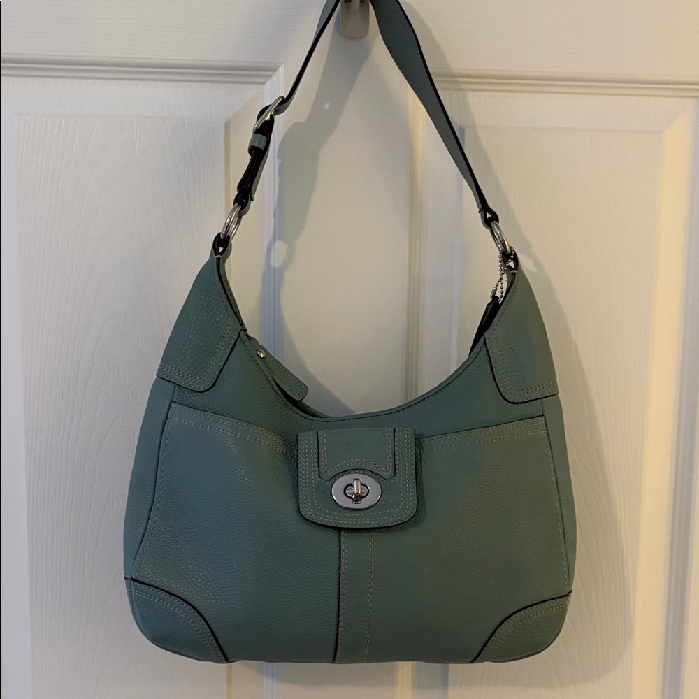 Vintage Coach Hamilton Pebbled Leather Hobo